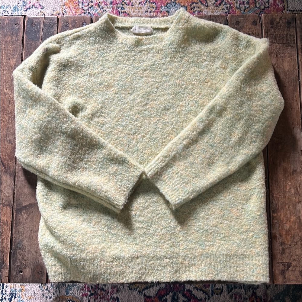 By Together yellow Green Crewneck Sweater - size small EUC